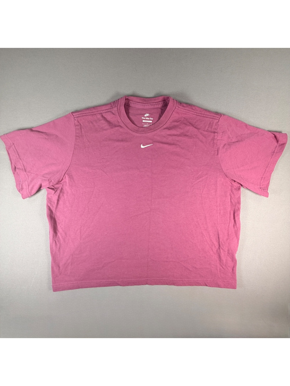 VTG Nike Center Swoosh Shirt Mens L Purple Smoke Mauve Embroidered Essential Tee